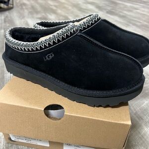 UGG Black Suede Slip-On Shoes